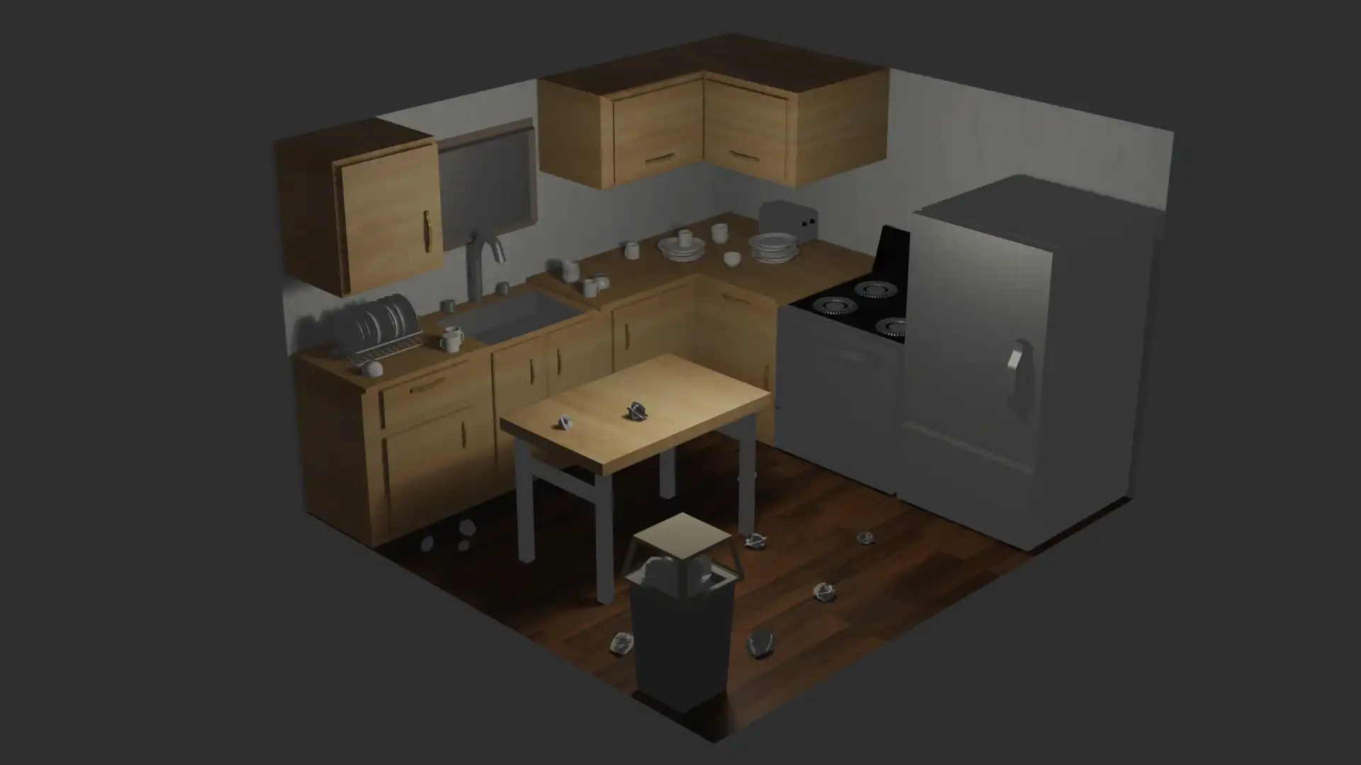 Before lighting