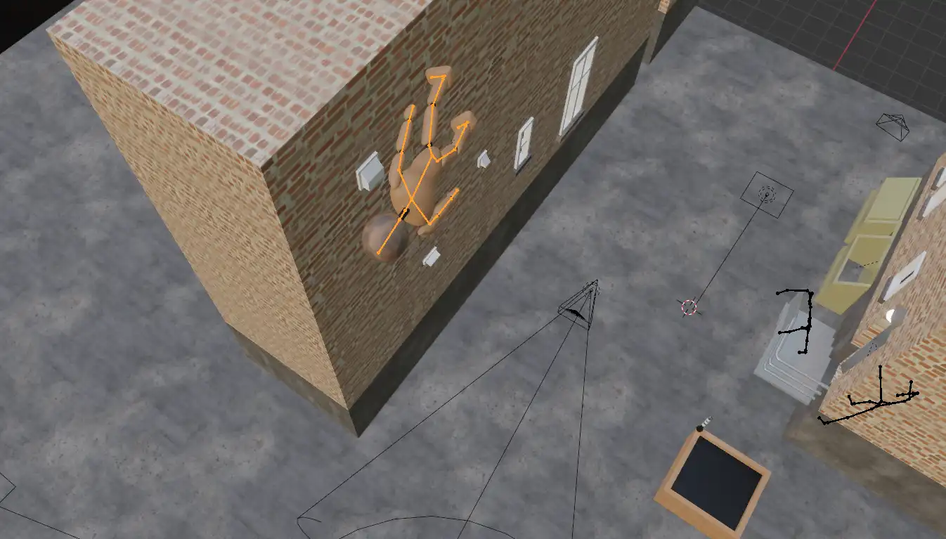 Mannequin in the air